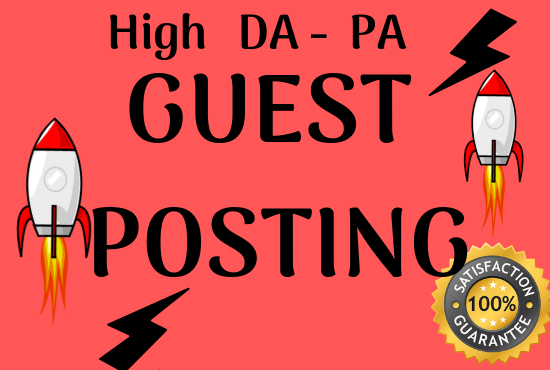 Write And Publish 10 High DA 99 Unique Guest Post