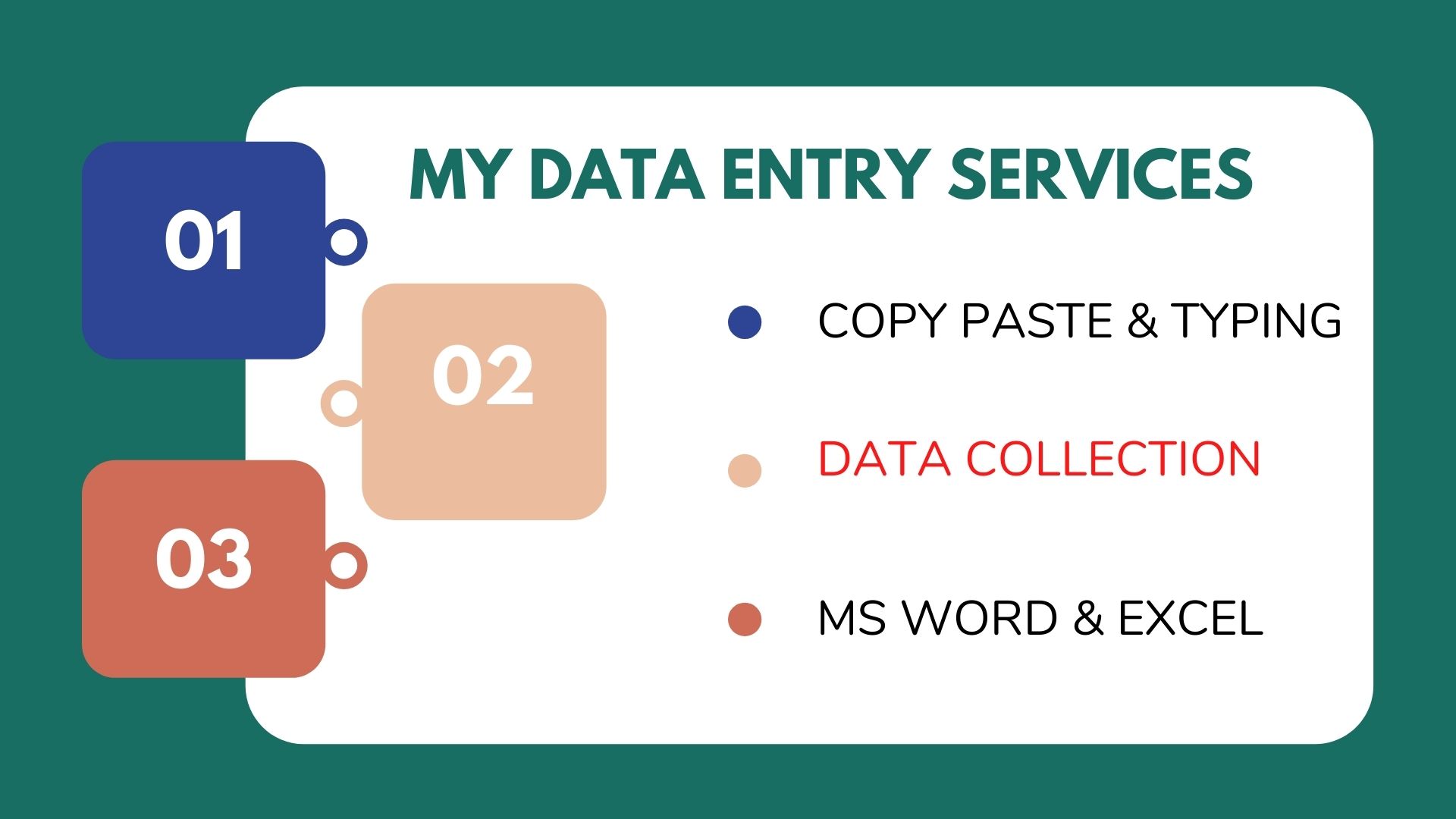 I will do any kind of Data entry, Data collection, Da...