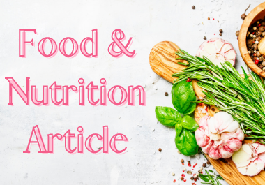 I will write impressive & reader-grabbing food an...