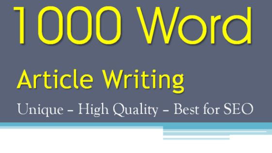 Premium quality 1000 words SEO friendly article on an...