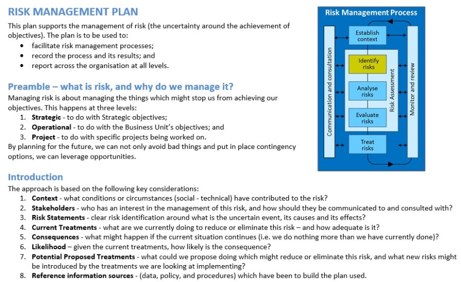 Build your tailored Risk Register