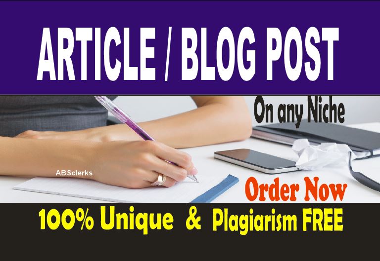 1500 SEOptimized Content - ARTICLE or BLOG POST