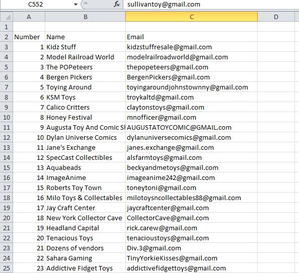 I will give all your topic related 500 emails