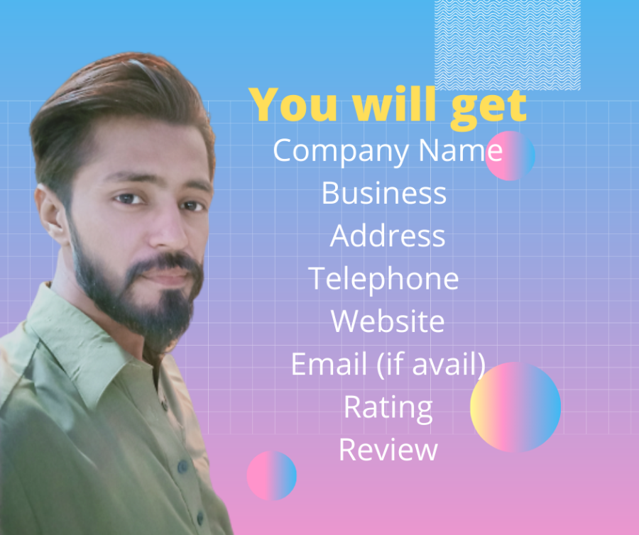 I will web scraping data google map business leads with emails