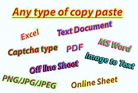 I will copy type pdfs, scanned copies and images in word