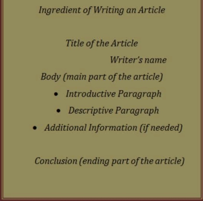 I will write articles of limit you call 