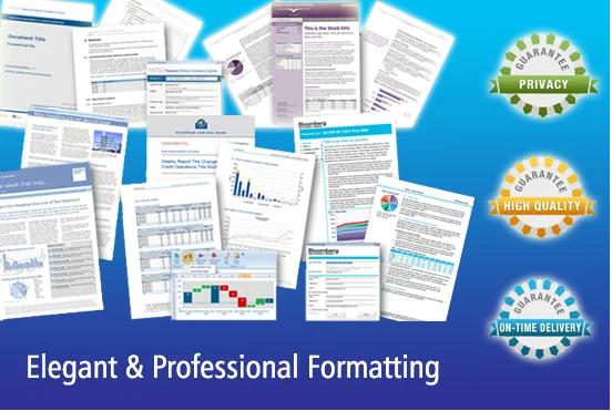 I will format, design and edit ms word and PDF documents