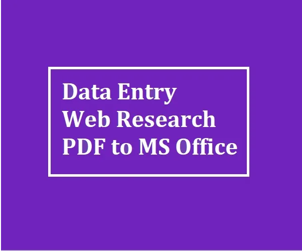 I will do data entry,excel,googlesheets, spreadsheet, PDF to excel