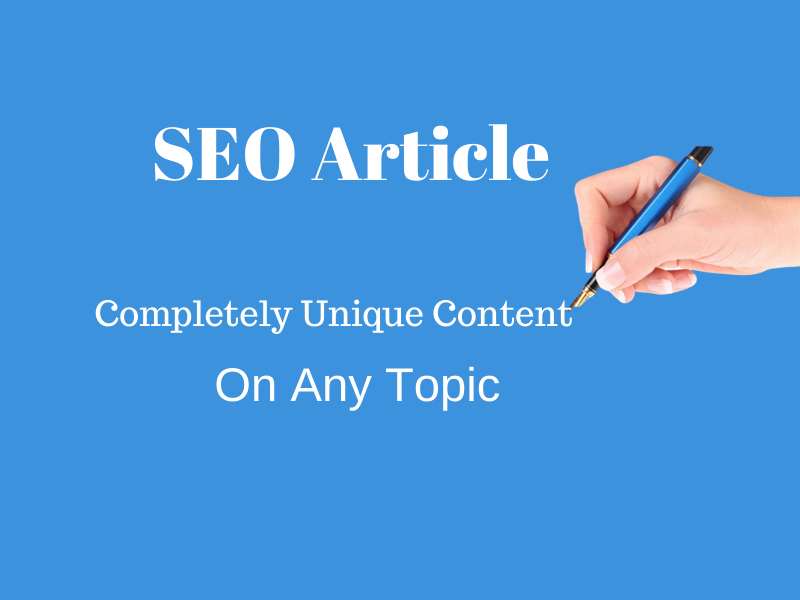 I will write 1000 words SEO optimized article for your blog on any niche