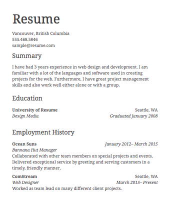 Create Proffessional Resumes for you