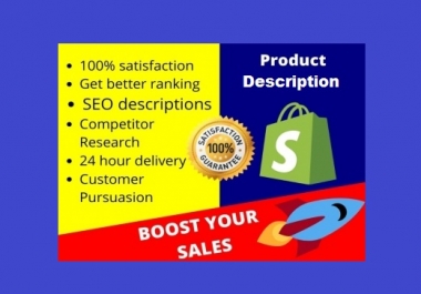 SEO Friendly Persuasive Product Description Writing
