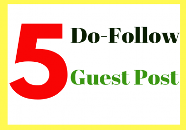 do 5 guest posts on high authority websites