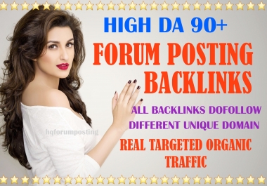 I will do high authority 150 unique domain forum posting backlinks