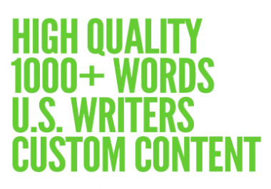 1000 Words Well Written Article on any topic