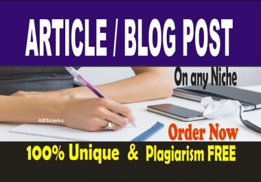 1500 SEOptimized Content - ARTICLE or BLOG POST