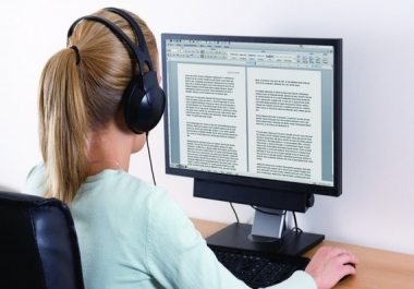 Transcriber with great speed and high accuracy