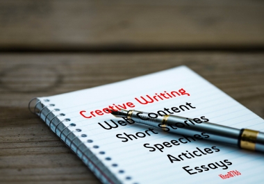 I will do creative writing,  content writing,  articles,  and other creative work