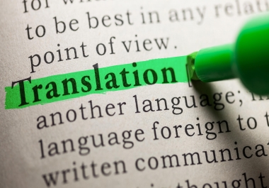 I Will Translate Any Article Into English-French-Italian-Arabic