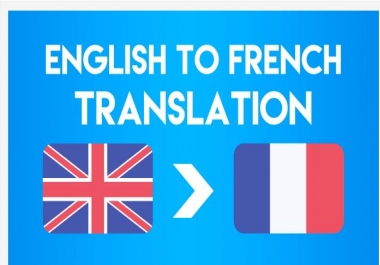 i can do translation English to French or vice versa upto 1500 words with in 1 day manually.
