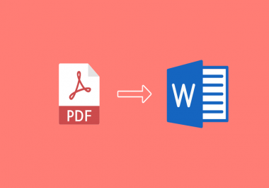 I will convert pdf to word and excel in very fast way