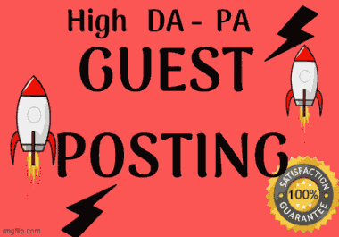 create guest posts on high quality website,  contextual SEO dofollow backlink