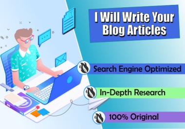 I will write high quality SEO friendly article or blog post for you