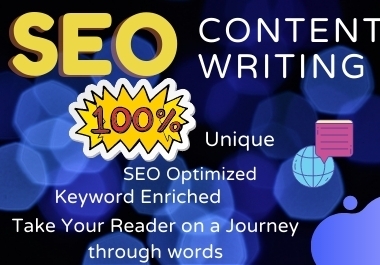 I will do professional SEO friendly Content Writing,  Blog Writing,  Article Writing