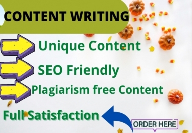 I will Write 1500 words Impressive Contents for You