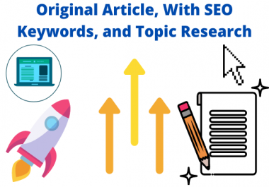 I will write a professional article,  with SEO