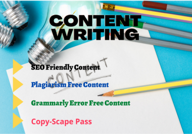 I will write 1500 words high-quality SEO friendly content articles blog posts and products Review