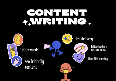 I will write 1500 well researched SEO website contents, articles writing,  blog posts