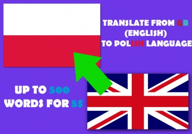 Translation from ENGLISH to POLISH