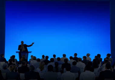 An amazing speech just to attract your audience with presentation.