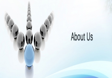 I write company about us page and profile
